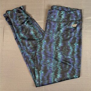 New Balance Women’s High-Rise Patterned Leggings – Size L (14)